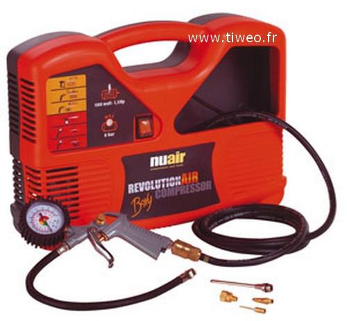 Compressor BOXY 1,5 HP 8 bares com compressor de ar