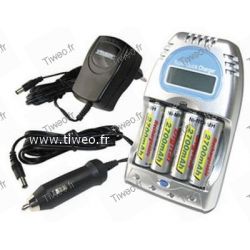 Charger Ni-MH / Ni-Cd with 4 rechargeable battery HR6/AA 2.700 mAh