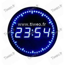 Horloge murale avec Défilement des secondes par LED