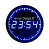 Horloge murale avec Défilement des secondes par LED