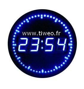 Wall clock with Scrolling seconds in LED light