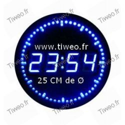 Horloge murale avec Défilement des secondes par LED