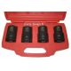 Coffret de 4 douilles longues chocs intensives 1"