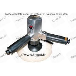 Pulidora neumática vertical Pro 180 mm diámetro
