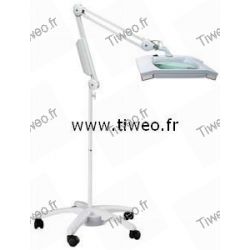 Magnifying lamp on foot for doctor, electronic