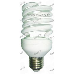 Glödlampa fluorescerande hög effekt E27 - 20W (75W) - varm vit