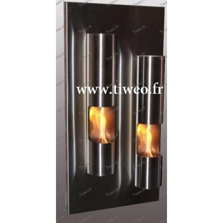 Ethanol wall-mounted fireplace Stainless steel fire tower