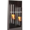 Cheminée Ethanol murale Tour de feu Inox
