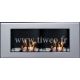 Ethanol wall fireplace 16/9 lacquered metal