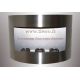 Wall-mounted ethanol fireplace brushed stainless steel