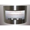 Cheminée ethanol murale acier inoxydable brossé