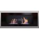 Luxury wall-mounted ethanol fireplace 16/9 black