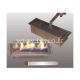 Luxury wall-mounted ethanol fireplace 16/9 black