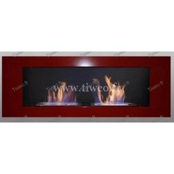 Etanol de pared chimenea de lujo rojo 16/9