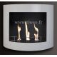 White ethanol fireplace