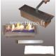 Luxury white lacquered ethanol fireplace