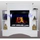 Ethanol fireplace + cabinet + shelves