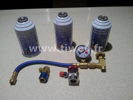 Kit airconditioning lek voor auto (alle voertuigen)