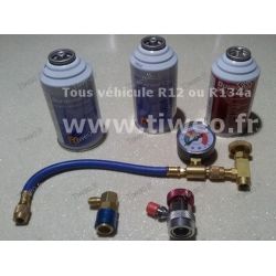 Kit recarga ar condicionado + vazamento selar todos os veículos