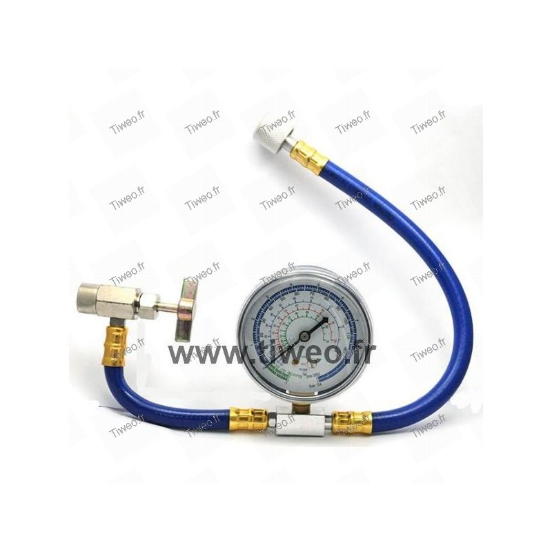 dewdropy R22 Refrigerant Household Air Conditioning Kit di Strumenti per Laggiunta di Fluoro Condizionatore dAria per Auto Misuratore di Gas Frigorifera Comune 