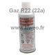 Gas refill R22 (gas 22a substitute fluid)