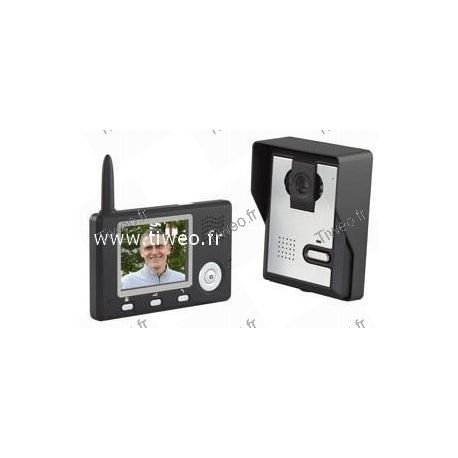 Wireless color video door entry unit range 300m