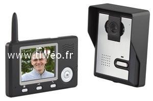 Video door intercom color wireless range 300m
