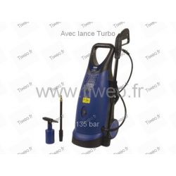 High-pressure cleaner with 135 bar with turbo nozzle