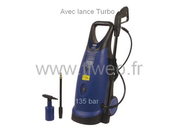 High-pressure cleaner with 135 bar with turbo nozzle