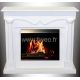 Beautiful white ethanol fireplace