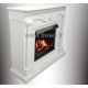 Beautiful white ethanol fireplace