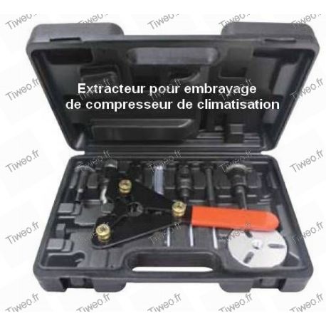 Air conditioning clutch extractor kit