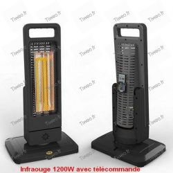 Auxiliary heating, infrared 1200W with remote control