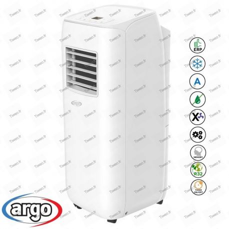 Ar condicionado portátil de 10.000 BTU com controle remoto classe A