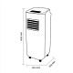 10,000 BTU portable air conditioner with class A remote control