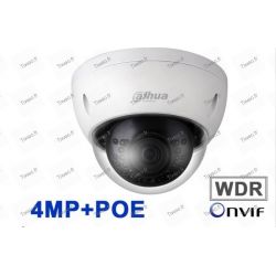Câmara Dahua 4MP POE mini Dome IP de Rede Led de 30m com tomada para microfone