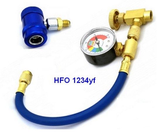 Anschluss aufladen HFO 1234yf niederdruck