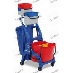 Vega 305 washing trolley with press