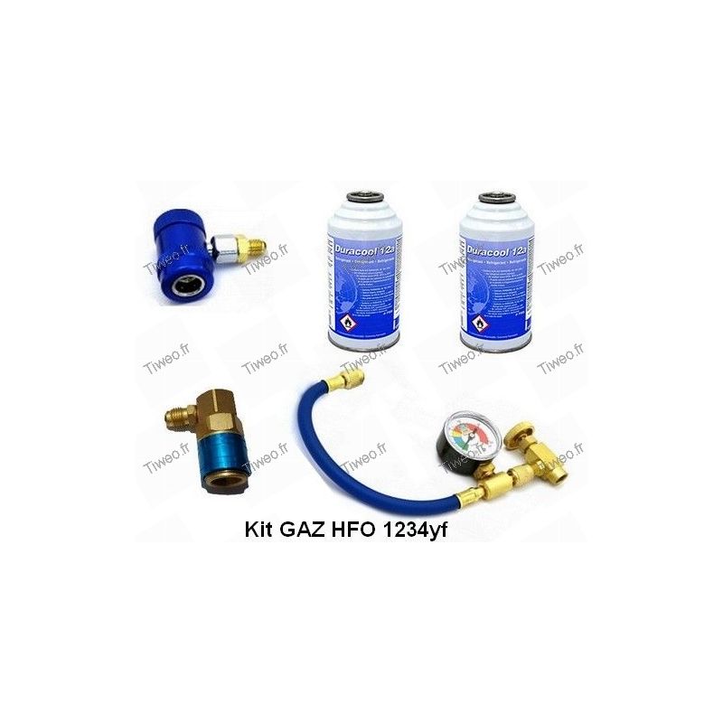 Gas HFO 1234yf, kit for recharging a gas air conditioning 1234yf