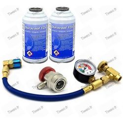 kit recharge air conditioning gas fitting R134a R12