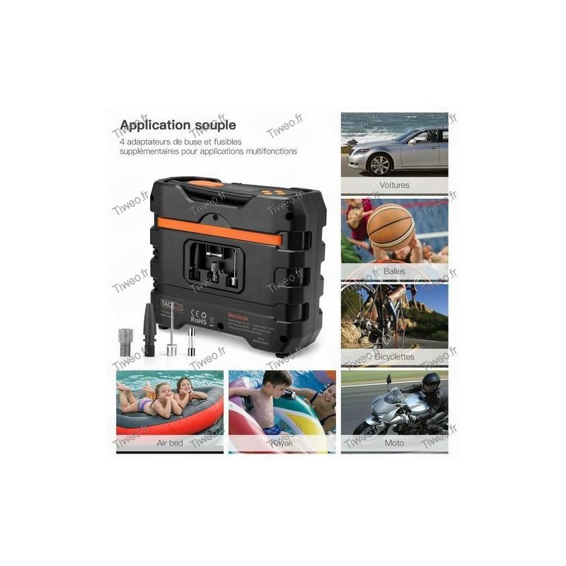 Petit compresseur d'air 12V 220V, gonfleur de voiture, peinture en aérosol,  mini pompe de gonflage de voiture