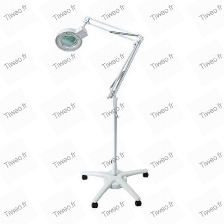 Magnifying lamp on foot for doctor, electronic