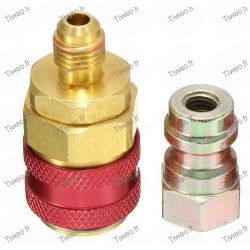 Low pressure to high pressure R134 adapter