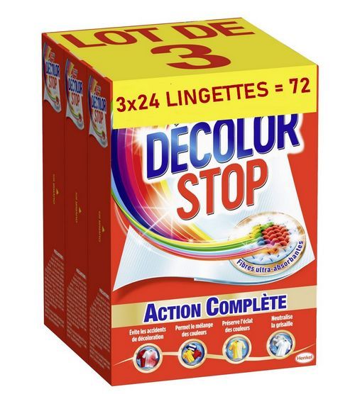 Décolor Stop set of 72 wipes