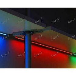 Fita LED colorida RGB de 1M com controle remoto e transformador