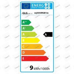 Striscia LED a colori RGB 1M con telecomando e trasformatore