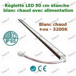 Réglette Aluminium à Led 50cm Blanc Froid 12V / 9W - Équipement Caravaning