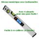 Digital spirit level with inclinometer and 400mm magnets