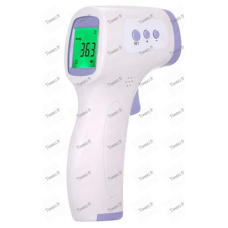 Thermomètre Frontal Sans Contact - Mesure Instantanée Précise, Alarme Fièvre, écran LCD, Mémoire 35 Mesures, Pour Enfants Et Adultes
