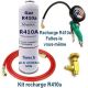 R410a recharge kit with manometer